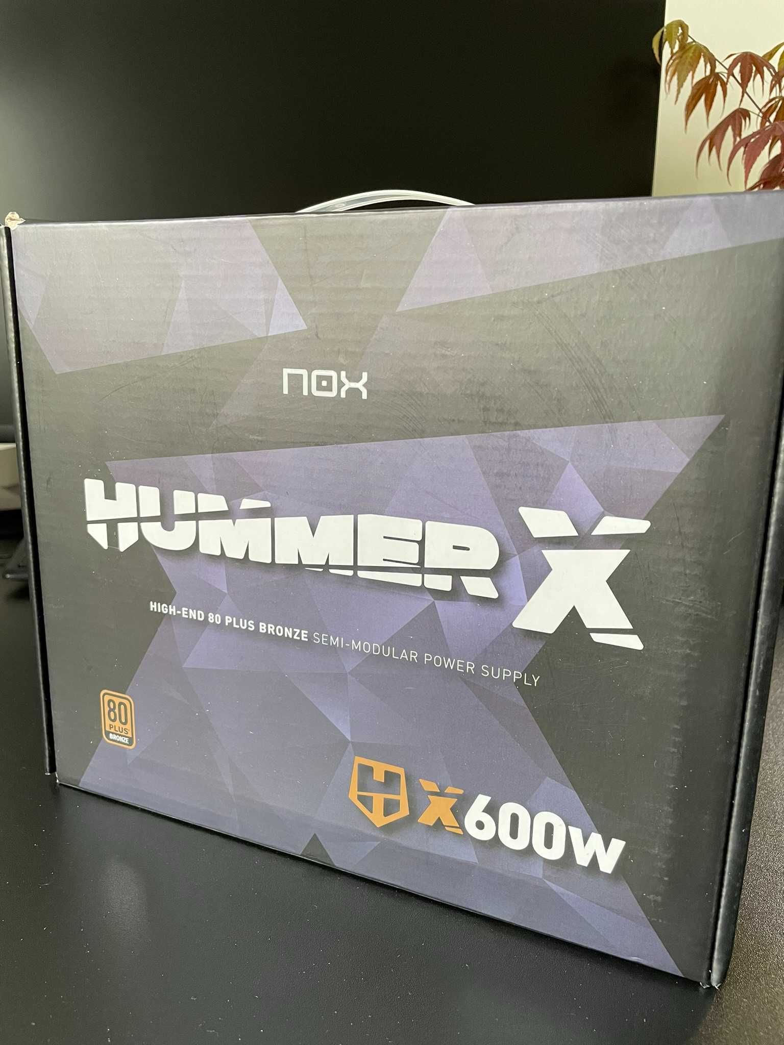 Fonte de Alimentação NOX Hummer X 600w Plus Bronze