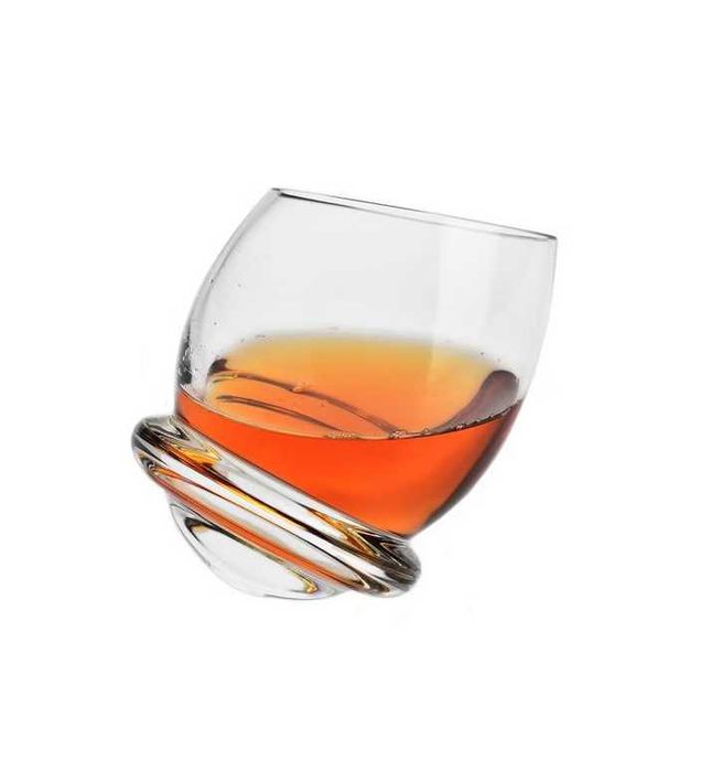 Bujane szklanki do whisky Krosno Glass Roly-Poly