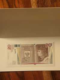 7370_NISKI NUMER_20 zł_Jan Długosz_Banknot_UNC