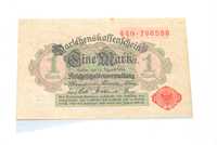 Stary banknot 1 Marka mark Niemcy 1914 antyk