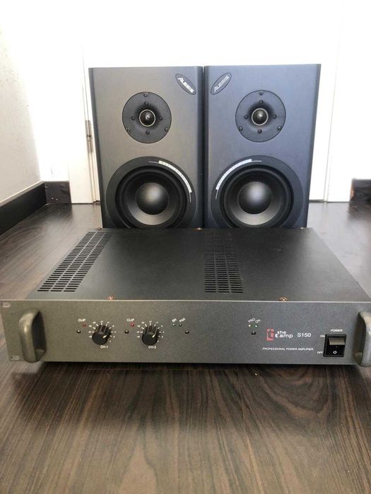 Monitores de estúdio Alesis Monitor One Mk2 + Amplificador t.amp MK II