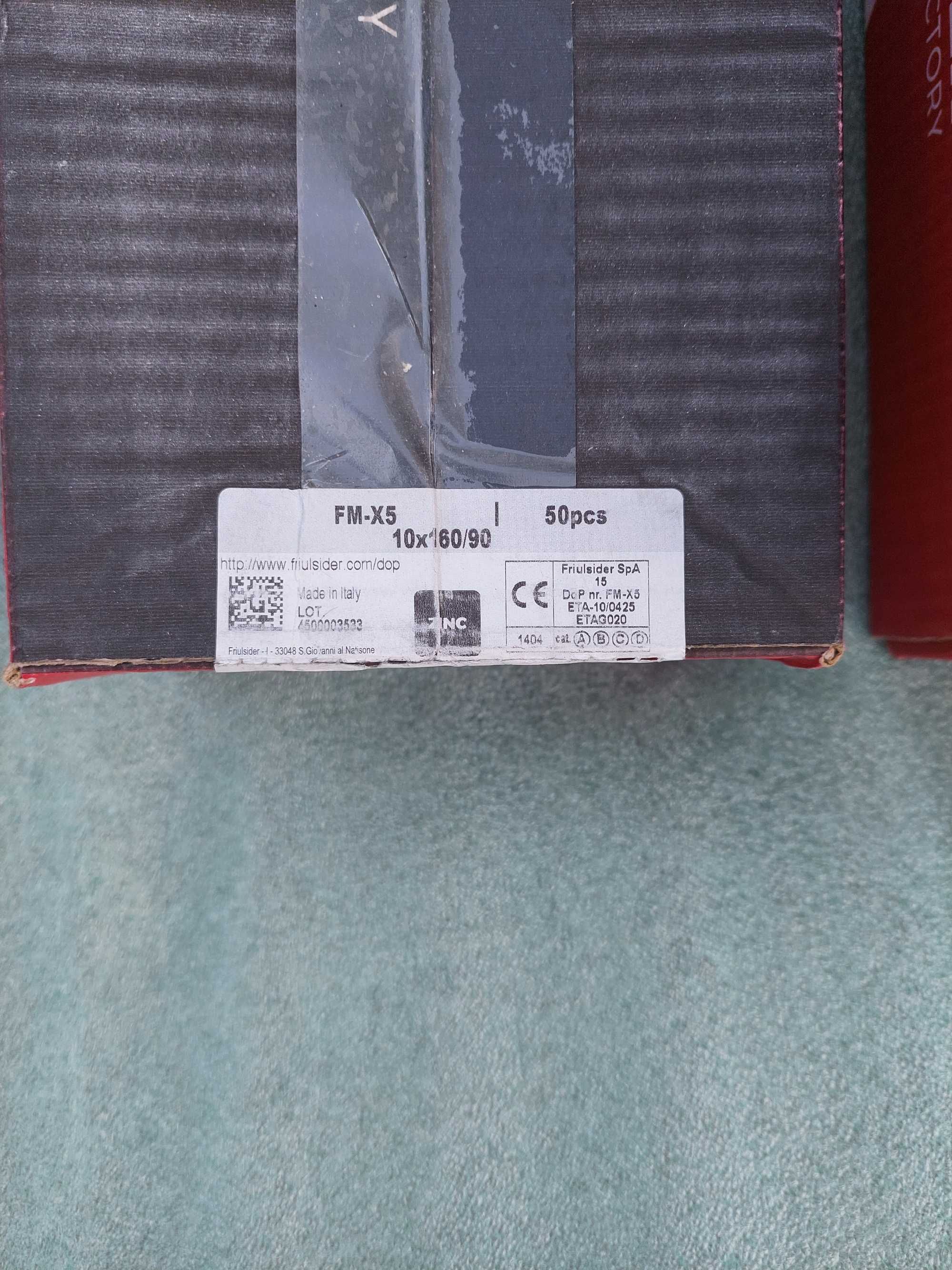 Дюбель рамный FM-X5 c шурупом 10x200 мм и 10х160 мм Friulsider