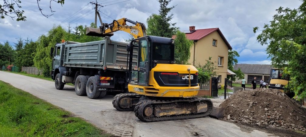 Rozbiórki usługi koparką wywrotki wywóz gruzu,gliny usługi wywrotką