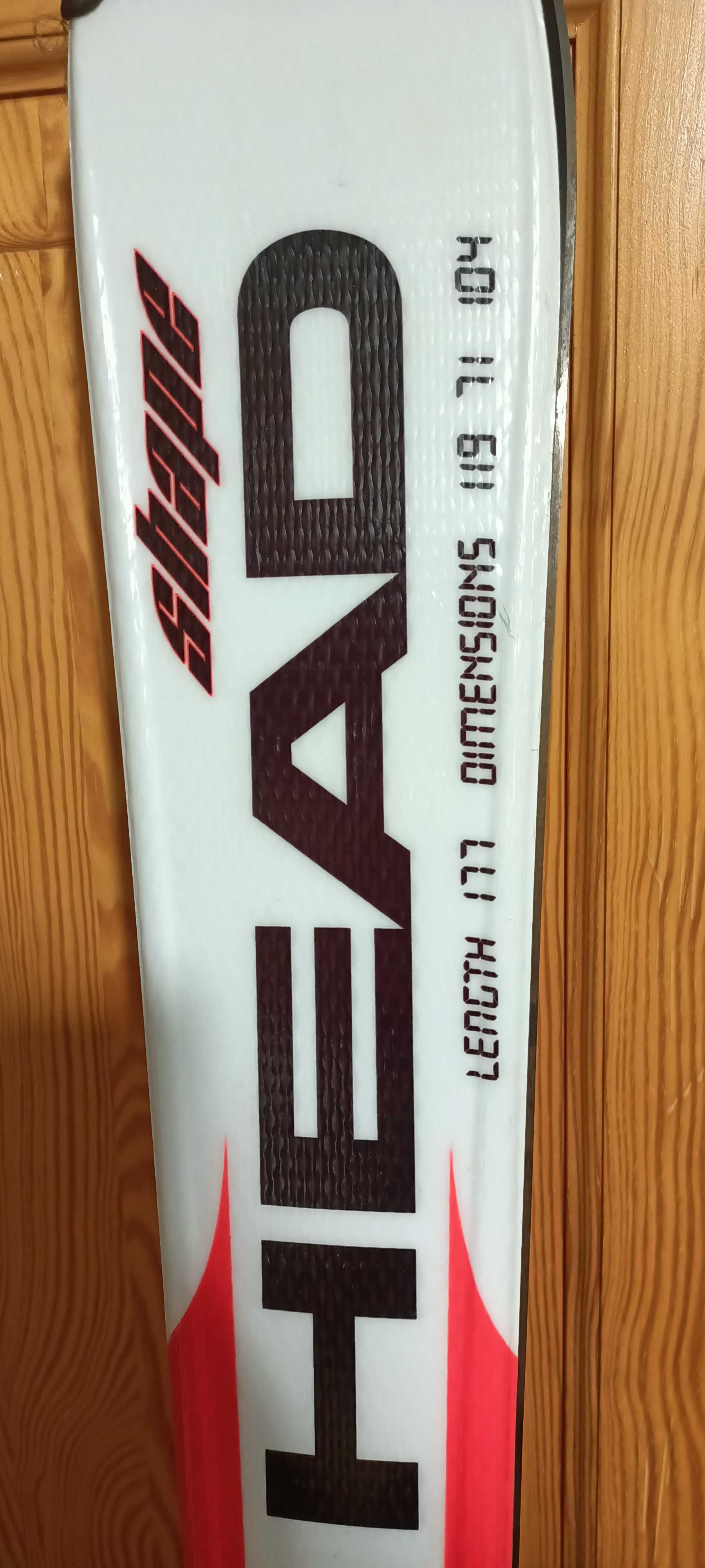 Narty Head Shape One 177cm Tyrolia LRX9.0, Buty Wed'ze 41-42.5, Kijki