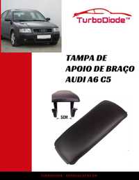 Tampa apoio de braço Audi A6 C5 e A4 B7 com kit mãos livres