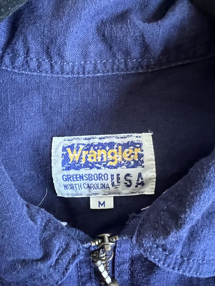 Wrangler Koszula Techwear z Suwakiem Granatowa