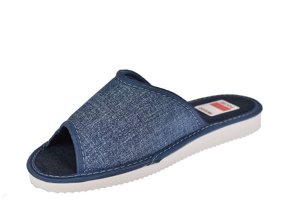 Kapcie domowe damskie  bez palców jeans 097 rozm. 37