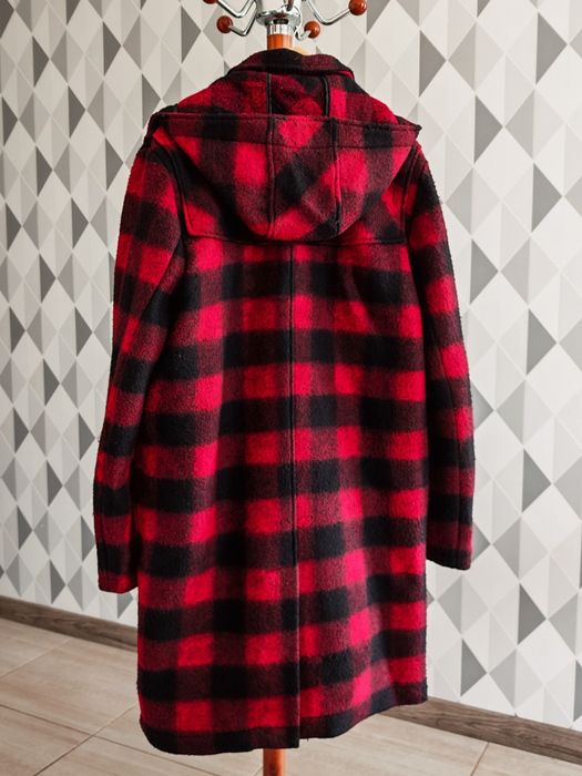 Пальто Zara красное мужское XL Дафлкот 52-54 осень-весна винтаж