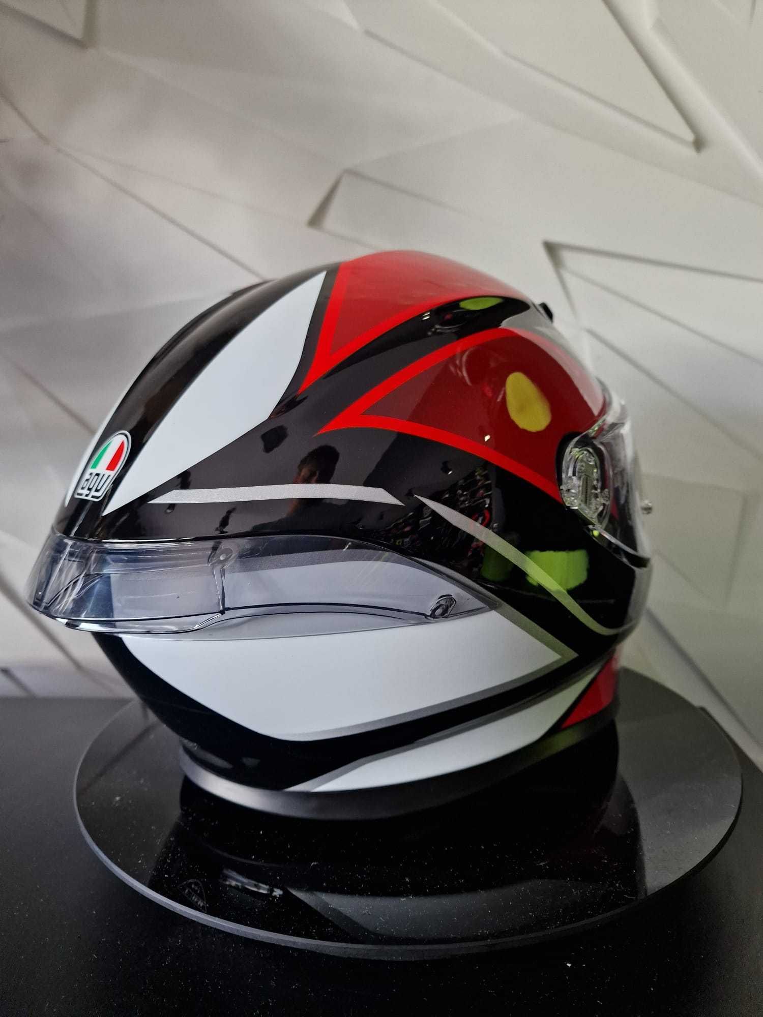 Kask motocyklowy AGV K6 S Hyphen Black/Red/White sklep, GRATISY!