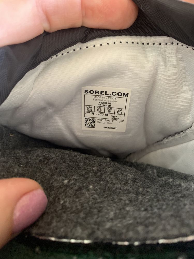 Сноубутсы, ботинки зимние на мальчика Sorel