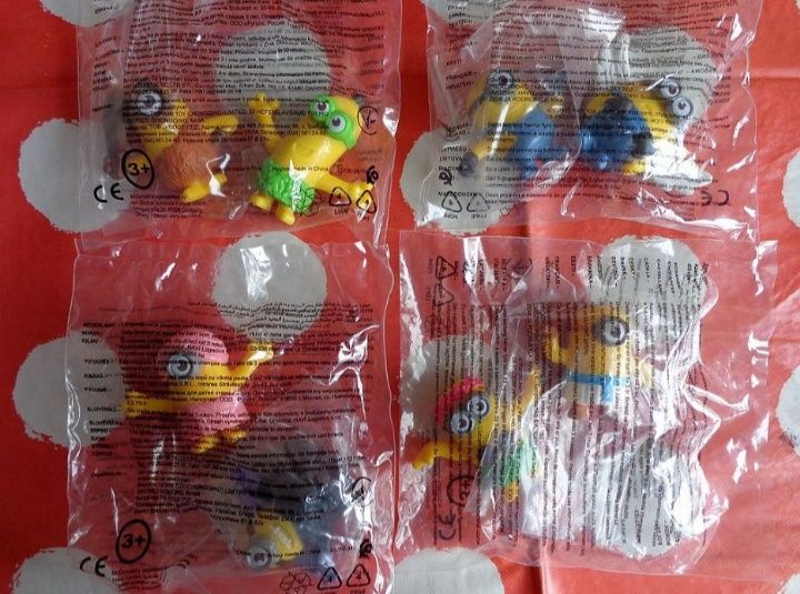 NOWY zestaw figurki minionki happy meal mc donalds mcdonalds etap 6