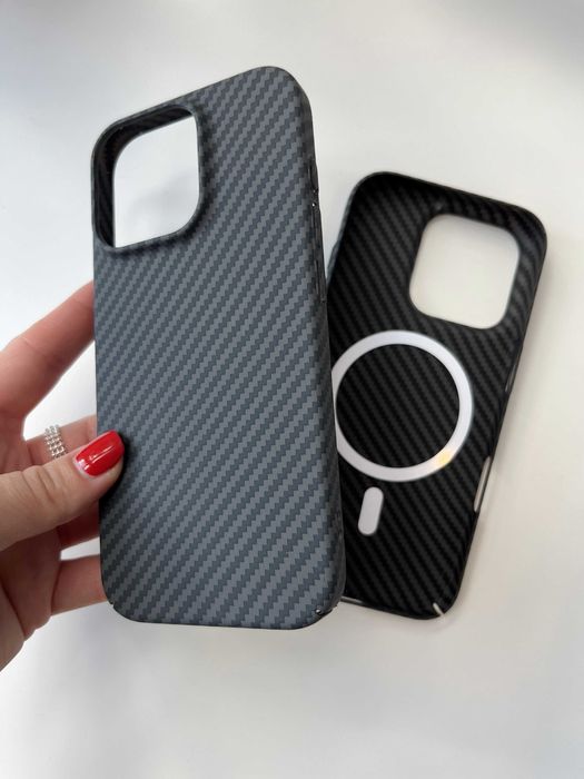 Чохол Carbon Magsafe iPhone 16 Pro чехол айфон 16 про карбон магсейф