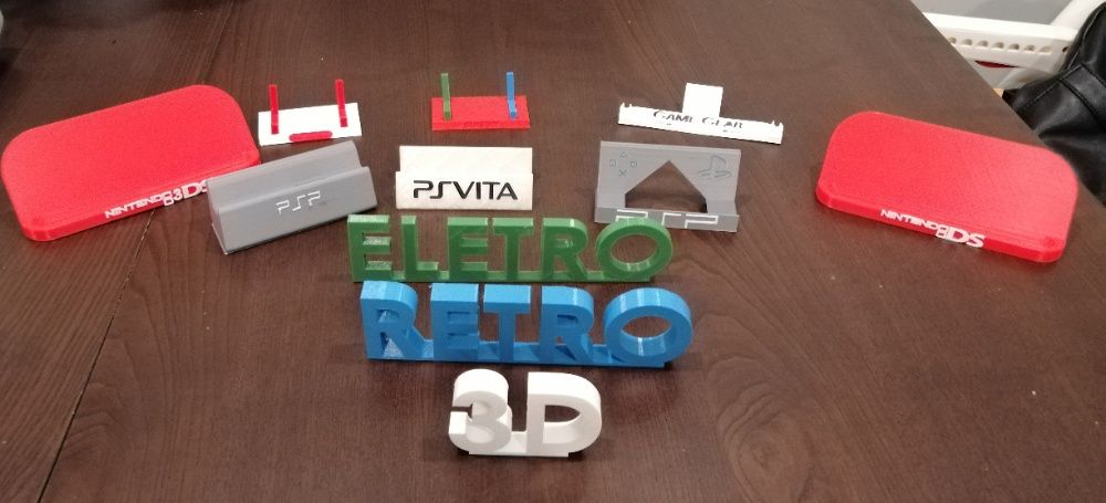 Suportes impressos em 3D para Todas Consolas, PS, XBOX, Sega, Nintendo