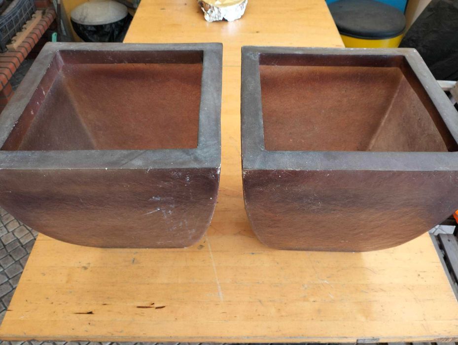 2 Vasos Fibra 40 x 40cm