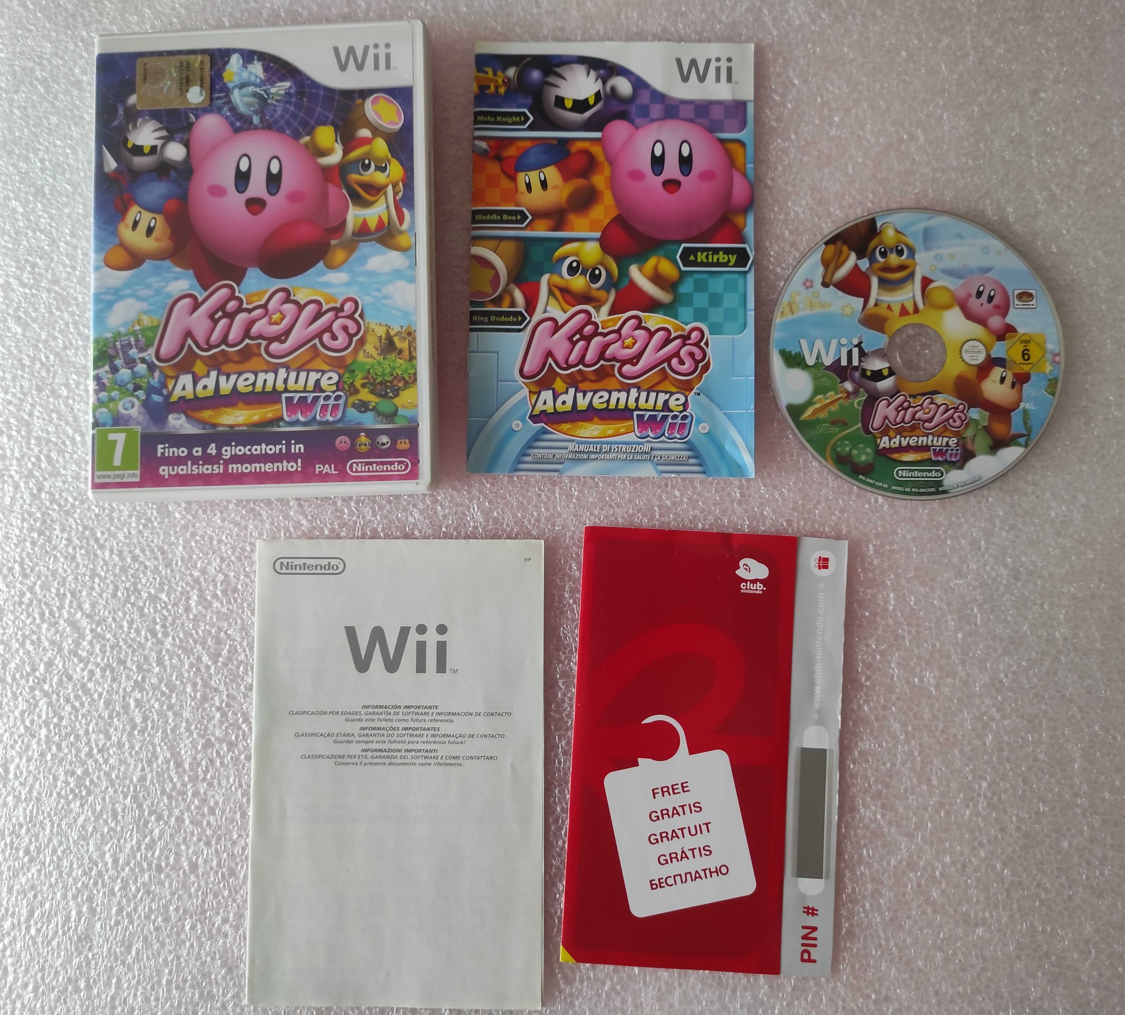 Nintendo Wii Kirby's Kirbys Adventure Original Completo Kirby