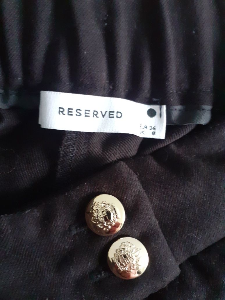 Eleganckie czarne spodnie Reserved 36