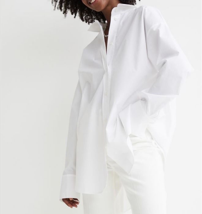 Biała koszula oversize 36 s