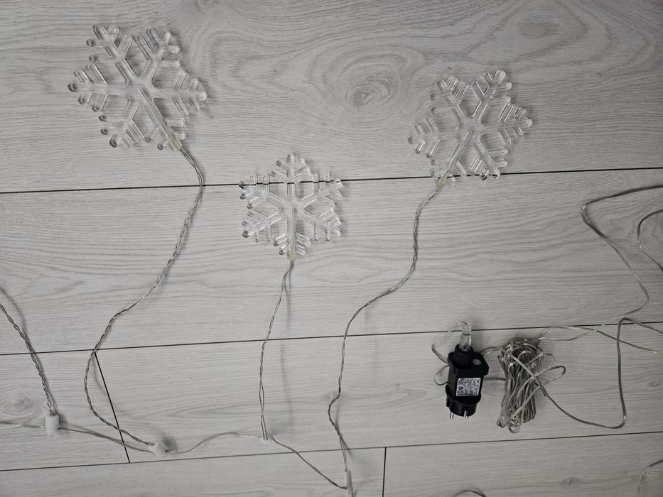 Kurtyna świetlna na okno swiateczna