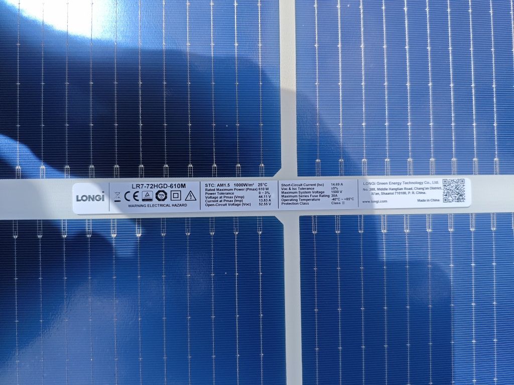 Longi Solar lr7-72hgd-610m bifacial