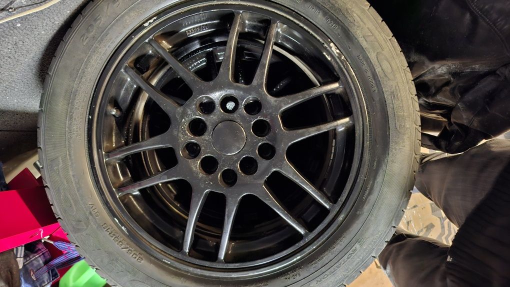 Felgi aluminiowe z oponami 5x108, renault  205/55/16
