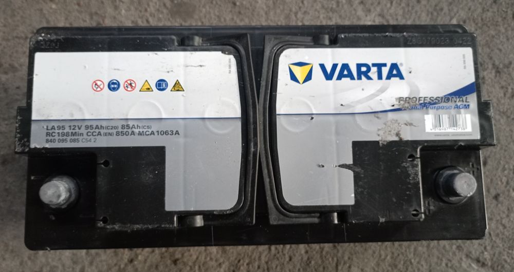 Akumulatory Varta AGM 12V 95Ah 850a pewne  okazja!