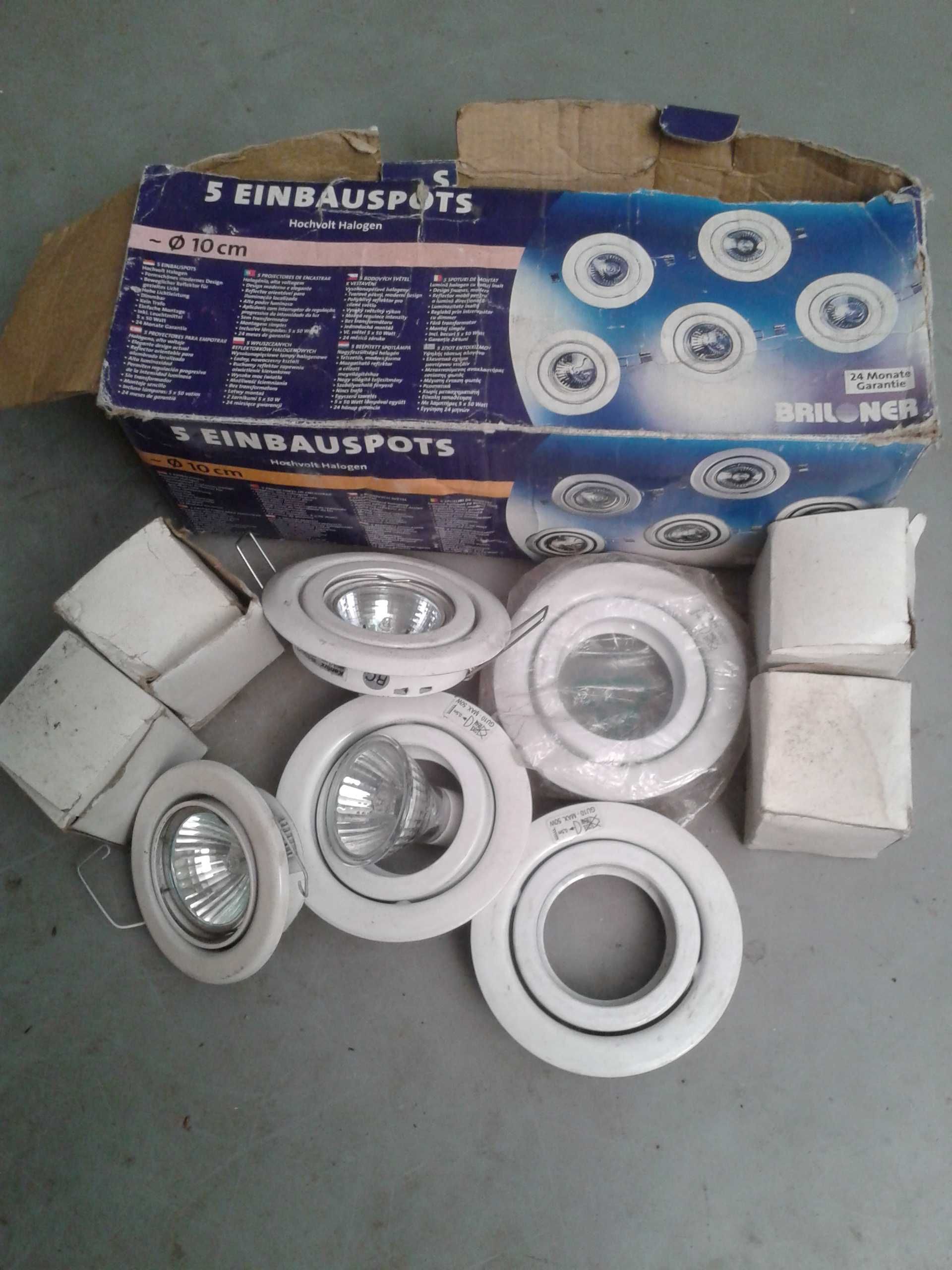 Lampki ogrodowe 4  nierdzewne  LED  z zasilaczem