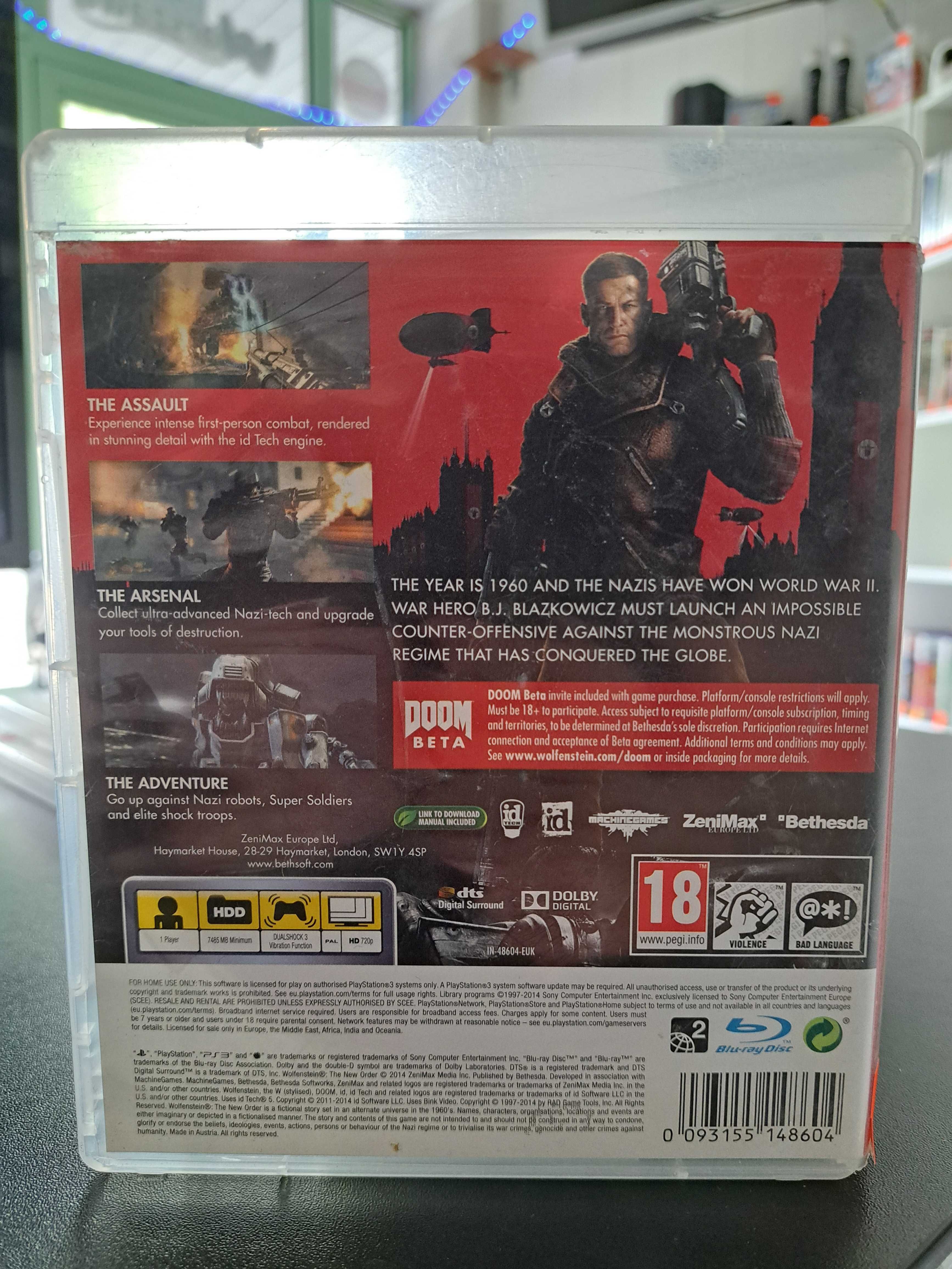 Wolfenstein: The New Order PS3  Wysyłka Sklep Mokotów