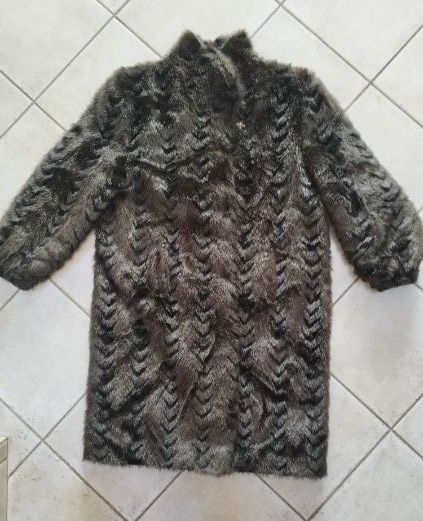 Brązowe sztuczne futro damskie