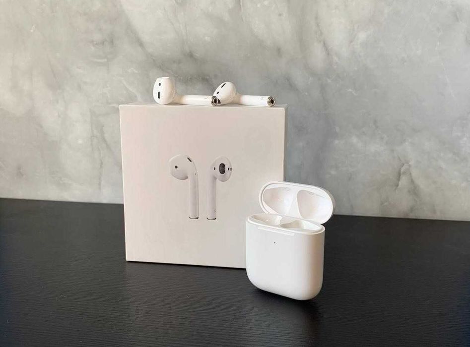 Бездротові навушники Airpods 2 Lux якість + чохол у подарунок!!