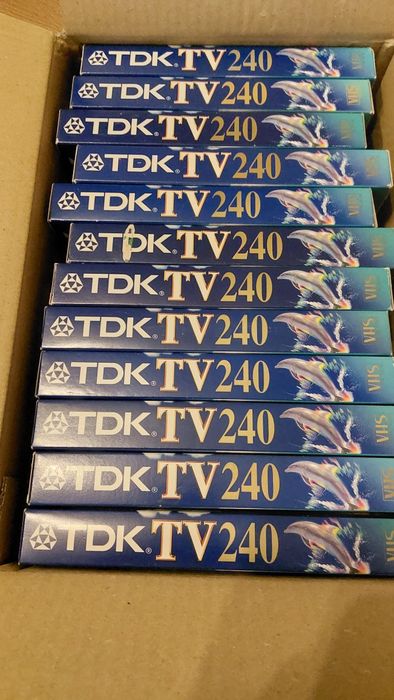 Kasety VHS TDK TV E240 Zestaw 12szt #2