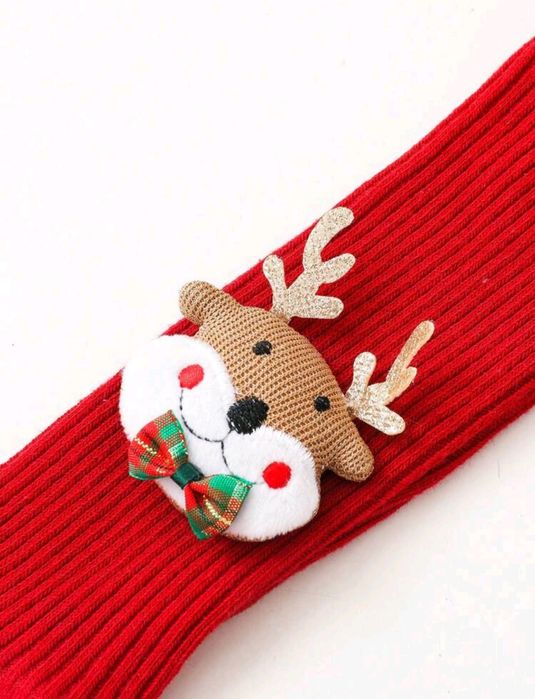 Grube świąteczne rajstopy 92/98