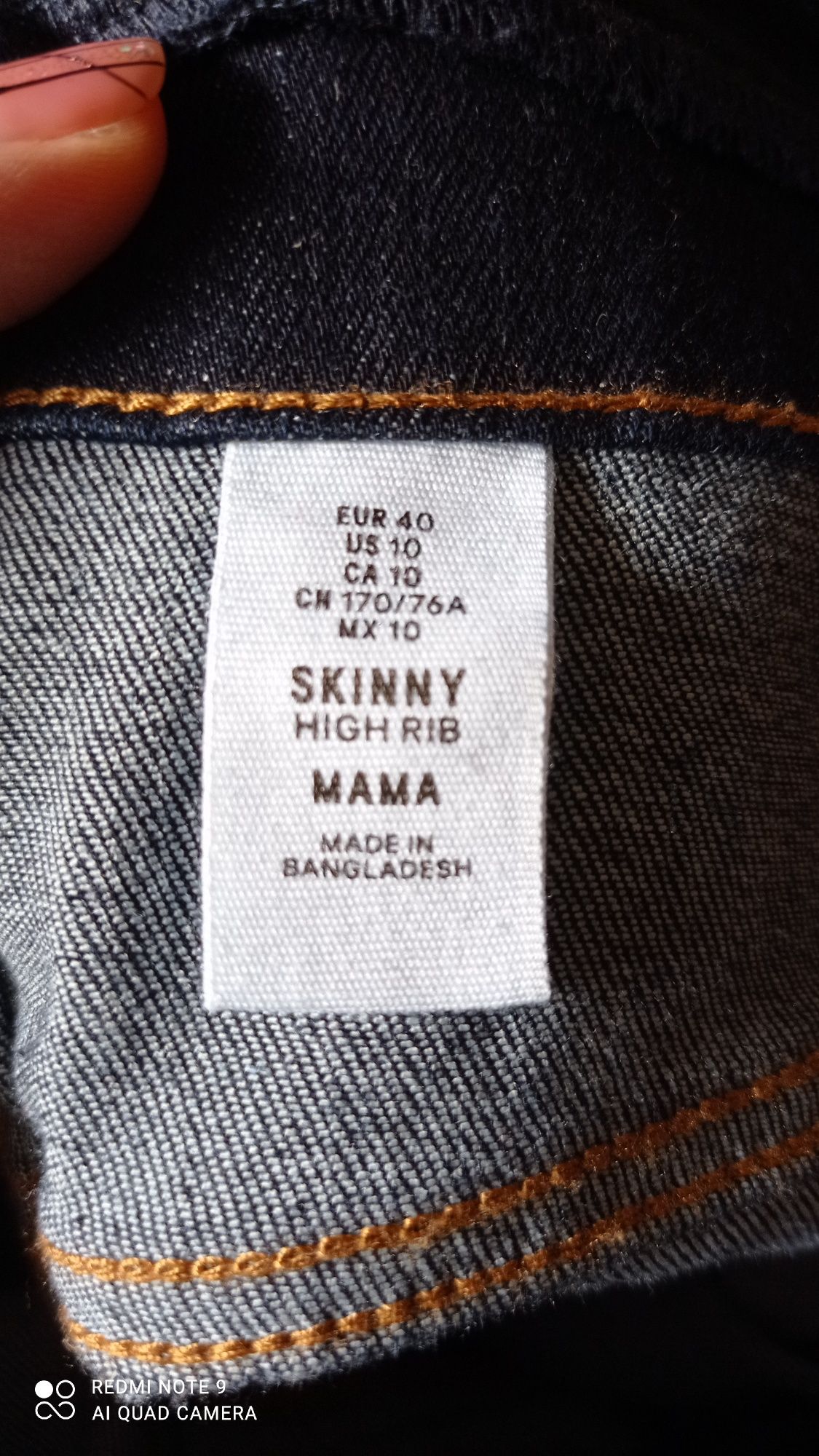 Джинсы одежда для беременных Skinny H&M Denim штаны для вагітних