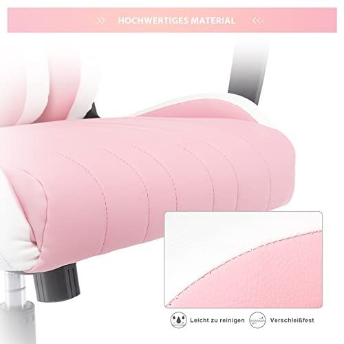 Fotel obrotowy krzesło gamingowe Intimate WM Heart różowe