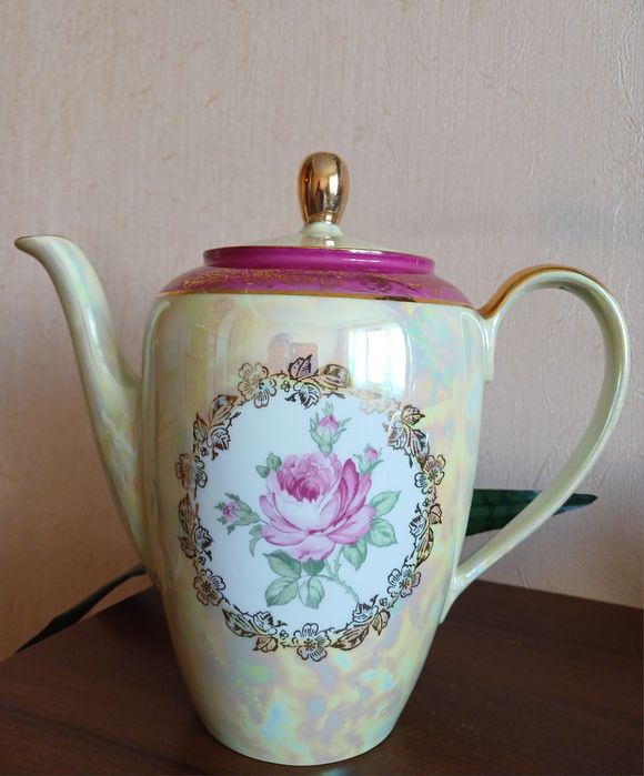 Пpедметы от чайного сeрвизa Роза ,ГДР FORTUNA  конец 1950-1960гг .