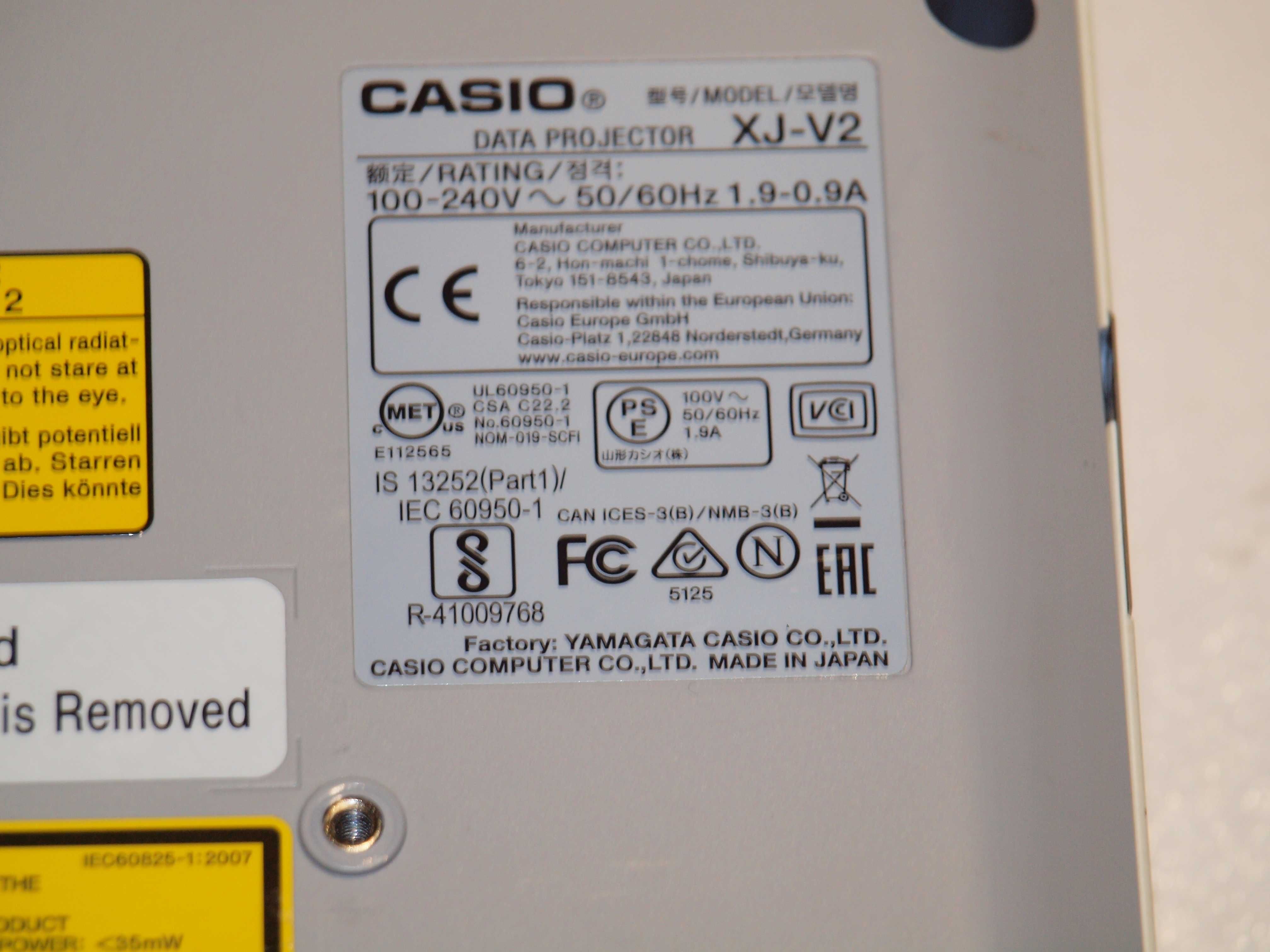 Лазерний телевізор Casio XJ-V2 Laser LED Hybrid DLP 3000ANSI HDMI 100"
