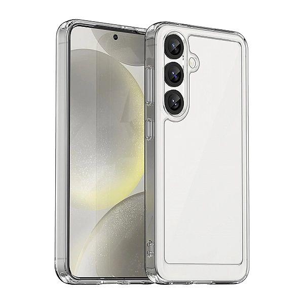 Etui Outer Space Case z żelową ramką na Xiaomi Poco F7 Pro - przezrocz