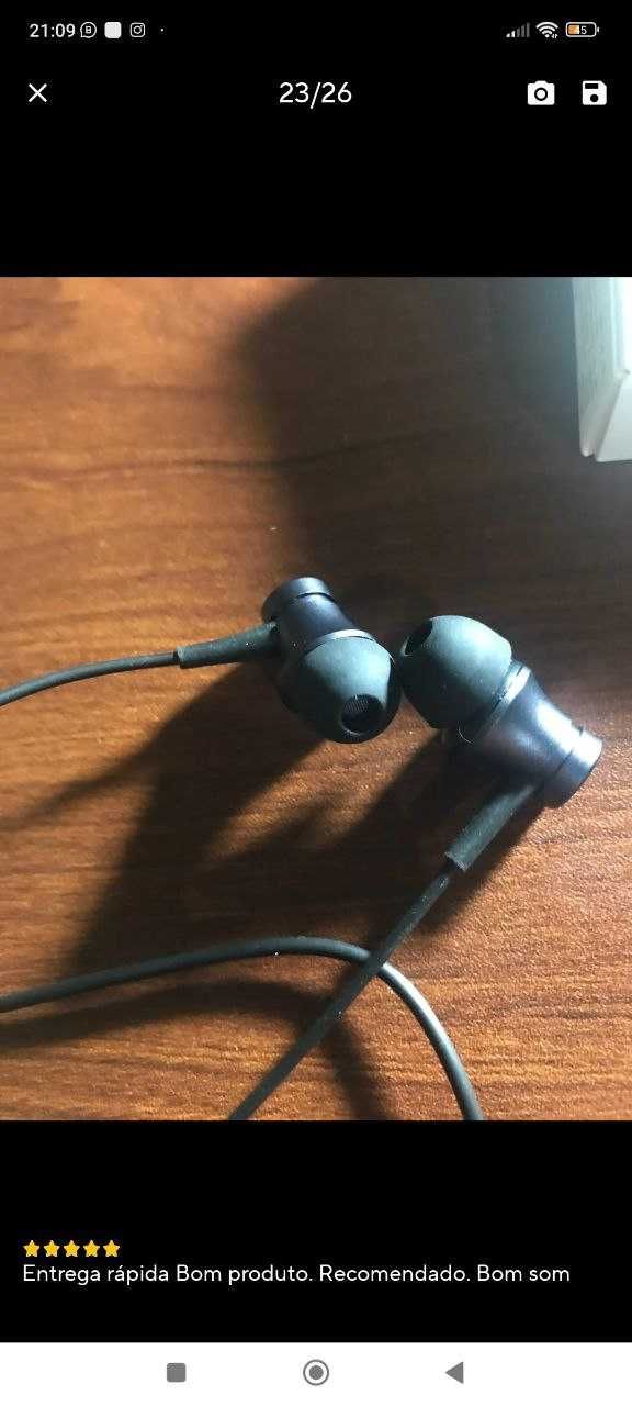 Fones de Ouvido com Fio Xiaomi 3.5mm - Original