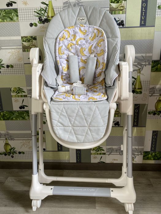 Стільчик для годування ElCamino CRYSTAL Banana Gray