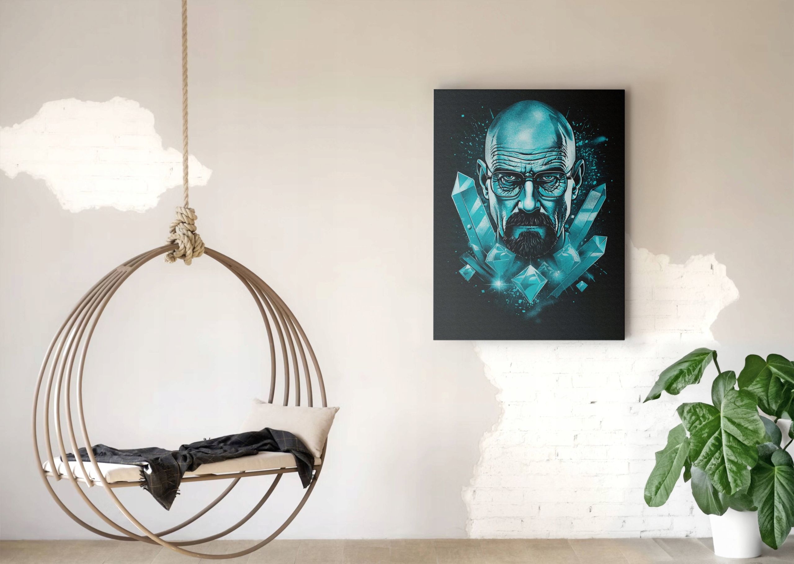 Obraz na płótnie Walter White - Mistyczny Kryształ 30x40 cm