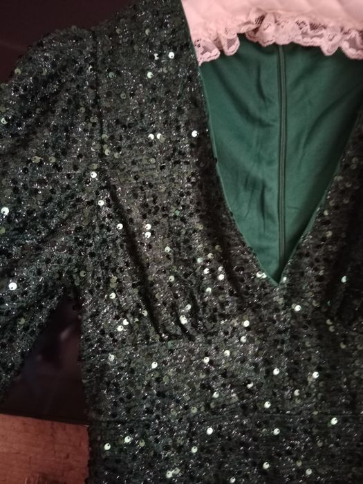 Sukienka wieczorowa cekinowa Andrzejki/Sylwester