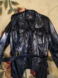 Кожаный пиджак 3XL 48 размер