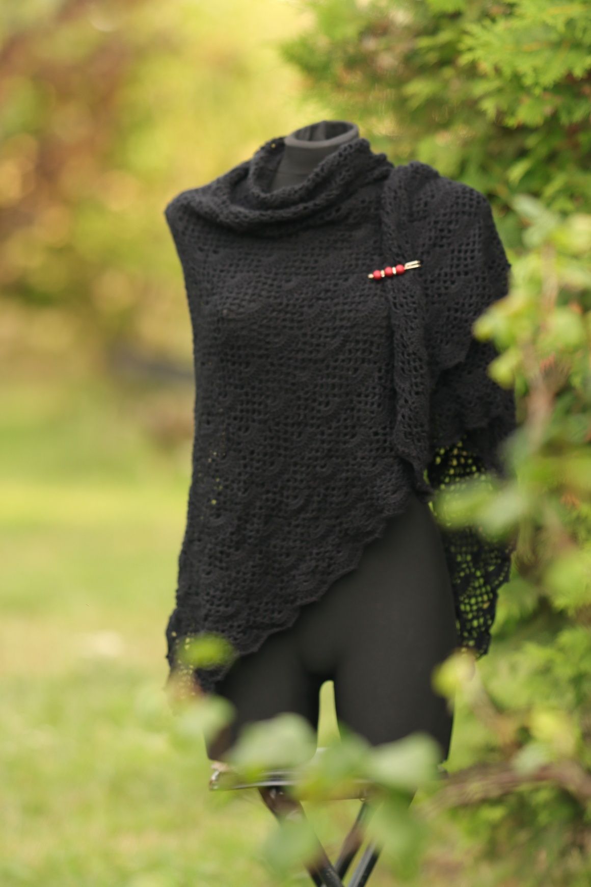 Chusta handmade w stylu Emo