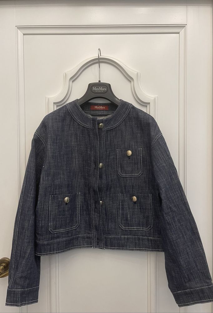 MAX MARA piękna kurteczka jeansowa, żakiet
