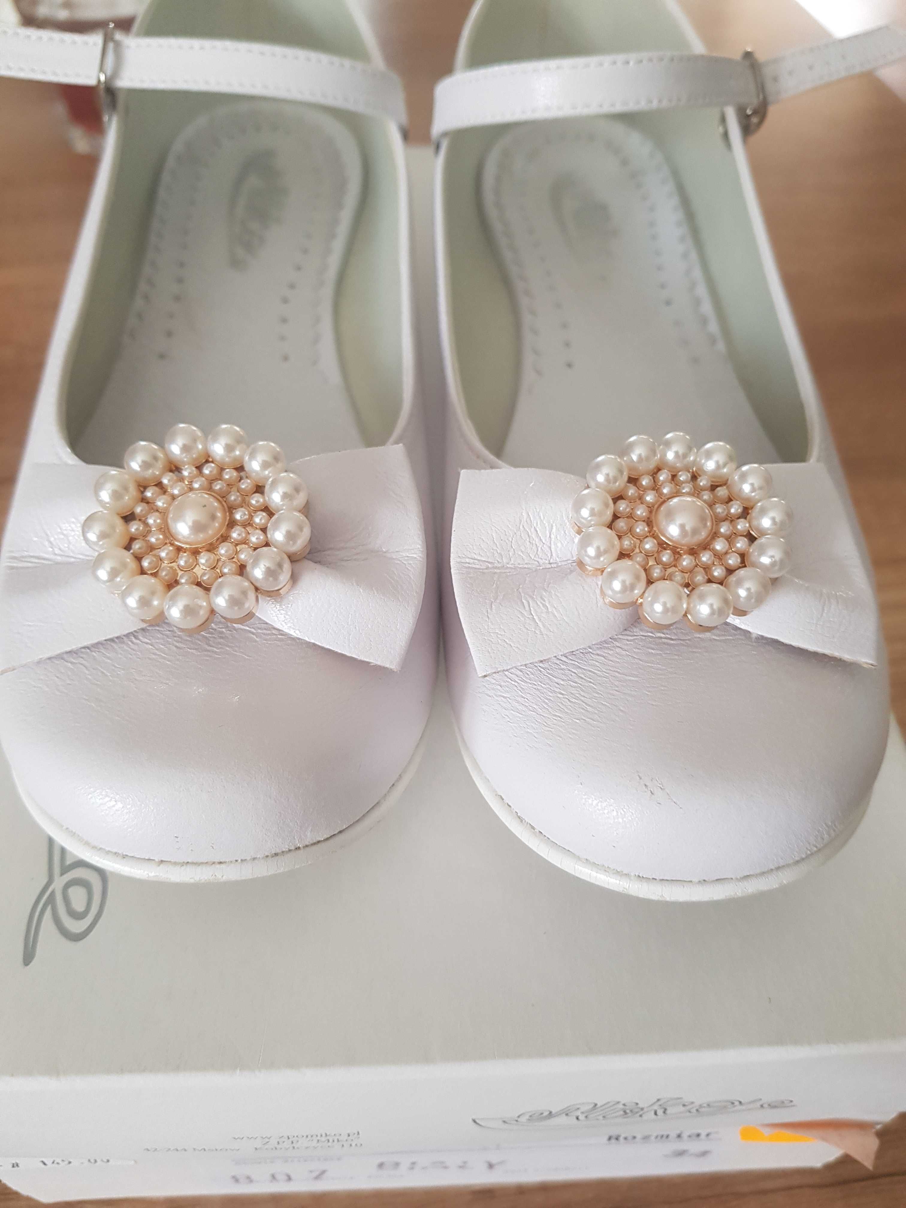 Eleganckie buty dla dziewczynki rozmiar 34