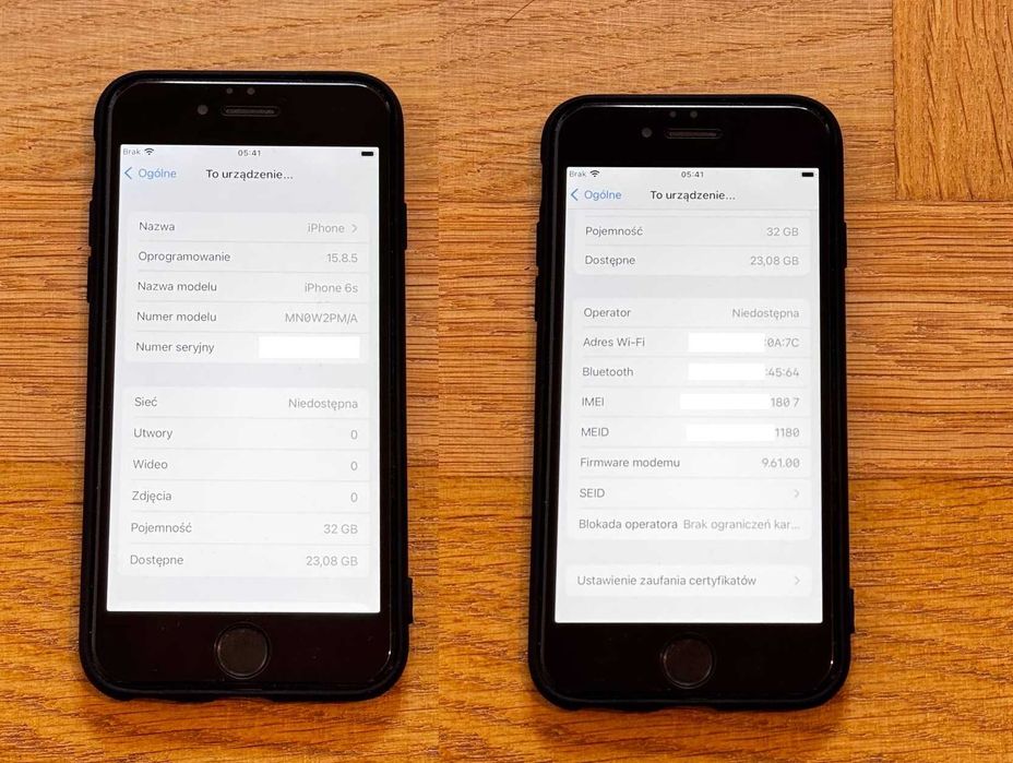 iPhone 6s 32GB Srebrny Słuch.EarPods Bat. 97% BDB bezSIMlock ładowarka