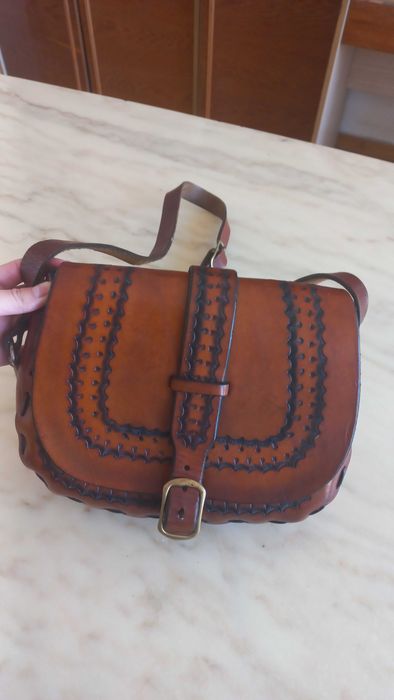 Шкіряна оригінальна жіноча сумка