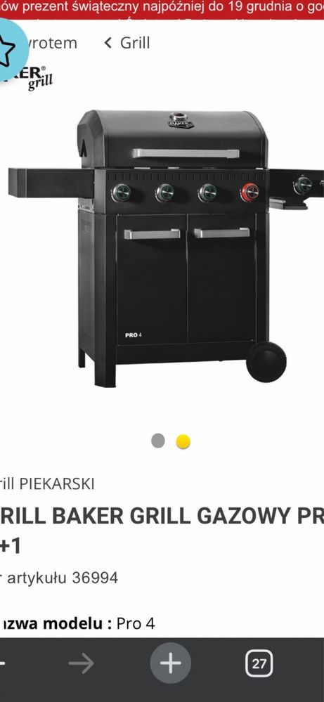 Grill gazowy nowy