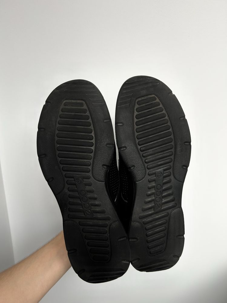 Półbuty Ecco Irving skórzane męskie buty czarne rozmiar 43