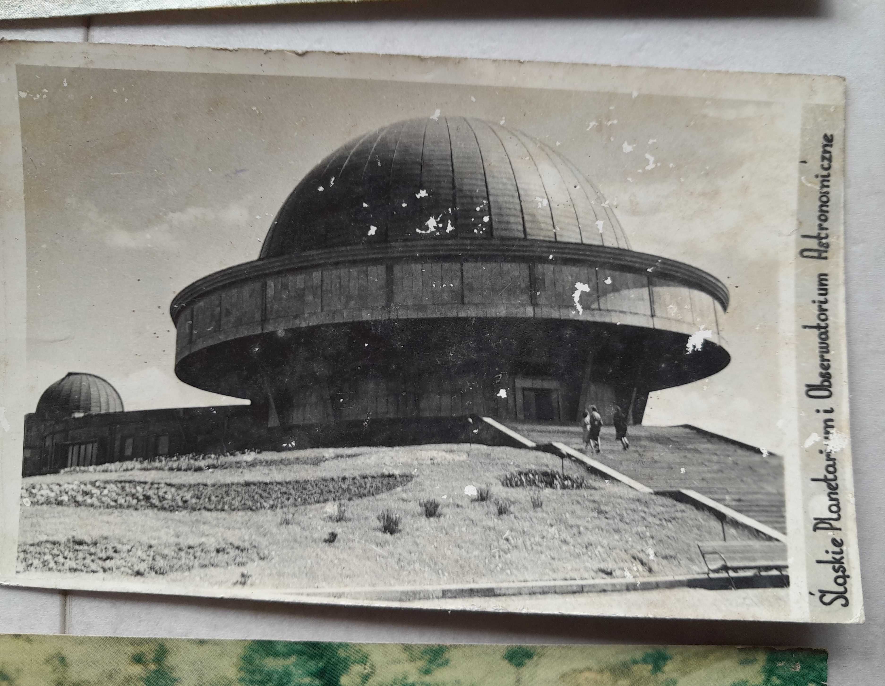 Stare pocztówki kartki pocztowe Chorzów Zoo Planetarium K-ce PRL
