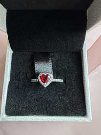 ТОП Каблучка Pandora «Червоне Серце» Кольцо Пандора «Красное Сердце»
